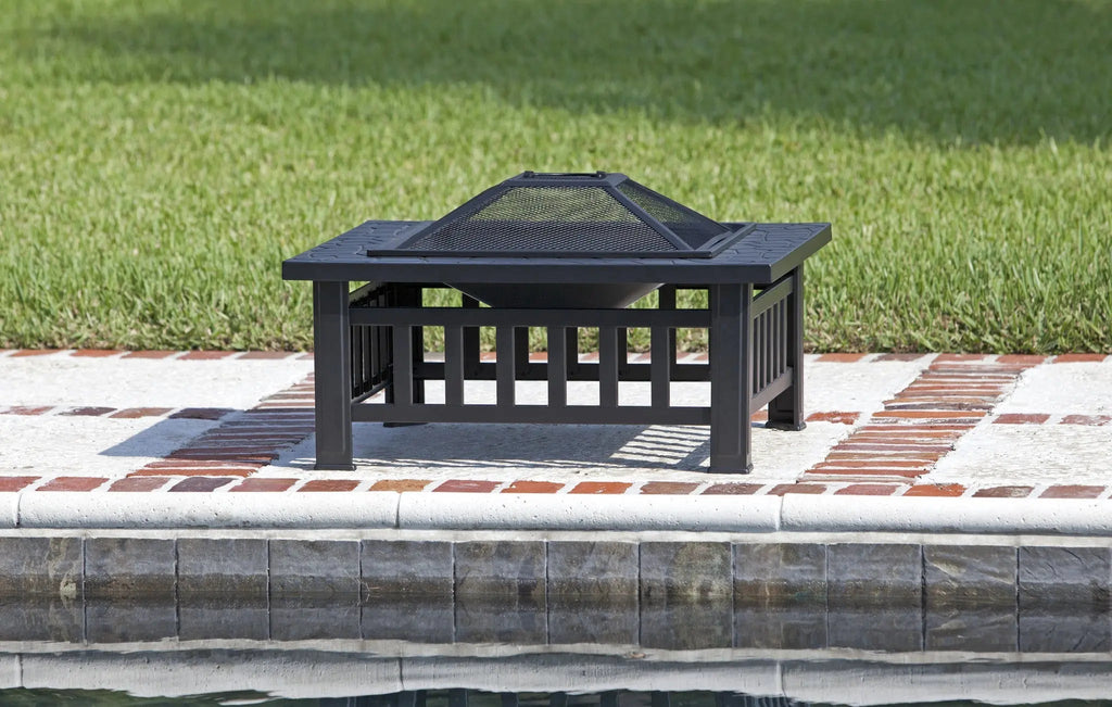Stonemont Square Fire Pit Fire Sense/Balkene Home