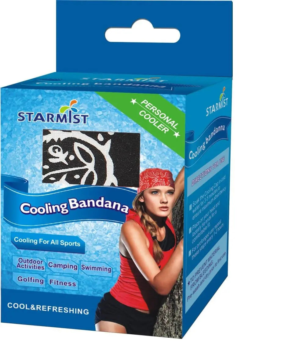 Starmist 90003B Cooling Bandana in Retail Box, Blue, large Starmist
