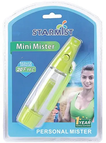 Sunneday 1 oz Mini Mister | Refillable Personal Cooling Spray | Green & Pink - Sunneday LLC
