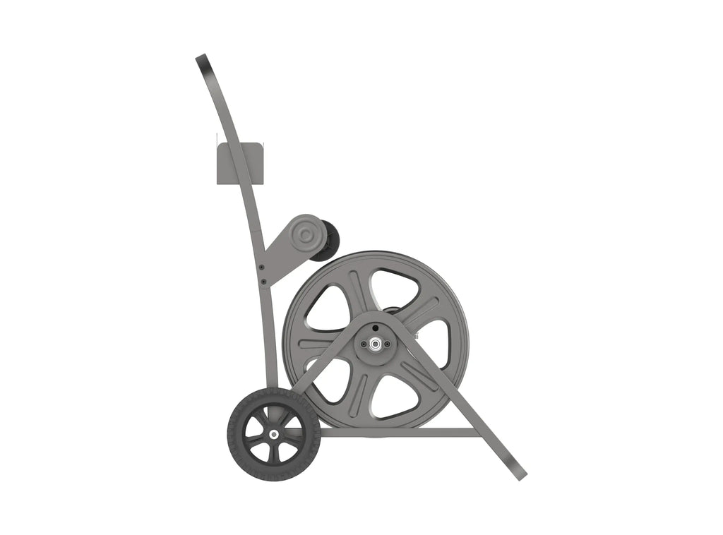 Sunneday Gemini MHC-125 Garden Hose Reel Cart | 125 ft Capacity | Heavy-Duty Steel | Satin Grey - Sunneday LLC