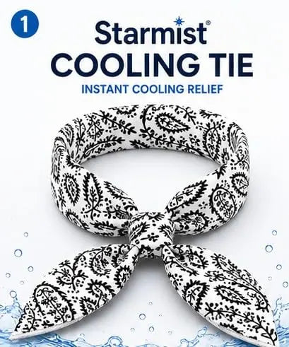 Sunneday Cooling Tie in White | Red | Blue | Black | Sports & Fitness | Gardening | Outdoor Work Sunneday