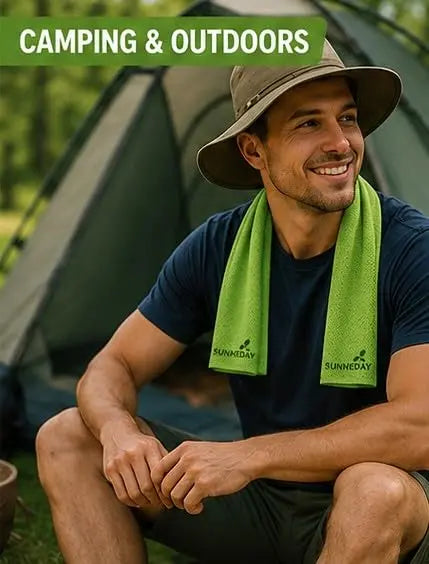 Sunneday Cooling Towel | Green | Pink | Blue | Sports & Fitness | Gardening | Outdoor Work Sunneday