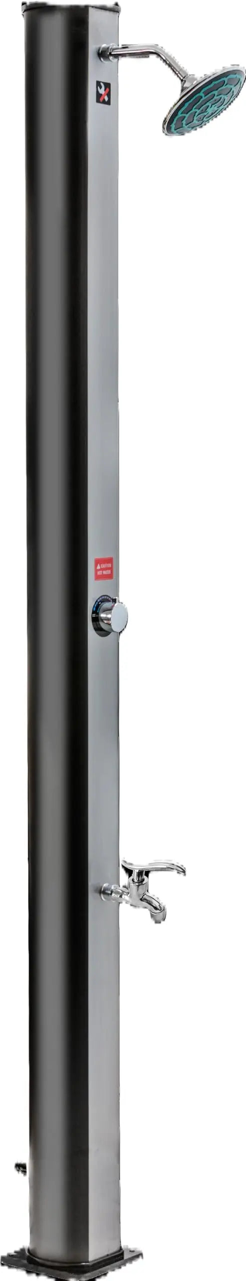 Sunneday SS0915 Outdoor Solar Shower | 8 Gallon | Foot Faucet | Adjustable Temperature | Black - Sunneday LLC