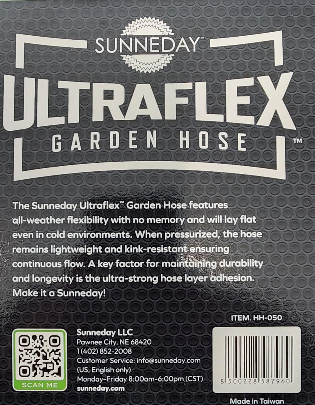 Sunneday Hybrid Garden Hose | Kink-Resistant | Drinking Water Safe | 5/8" 50ft & 100ft - Sunneday LLC