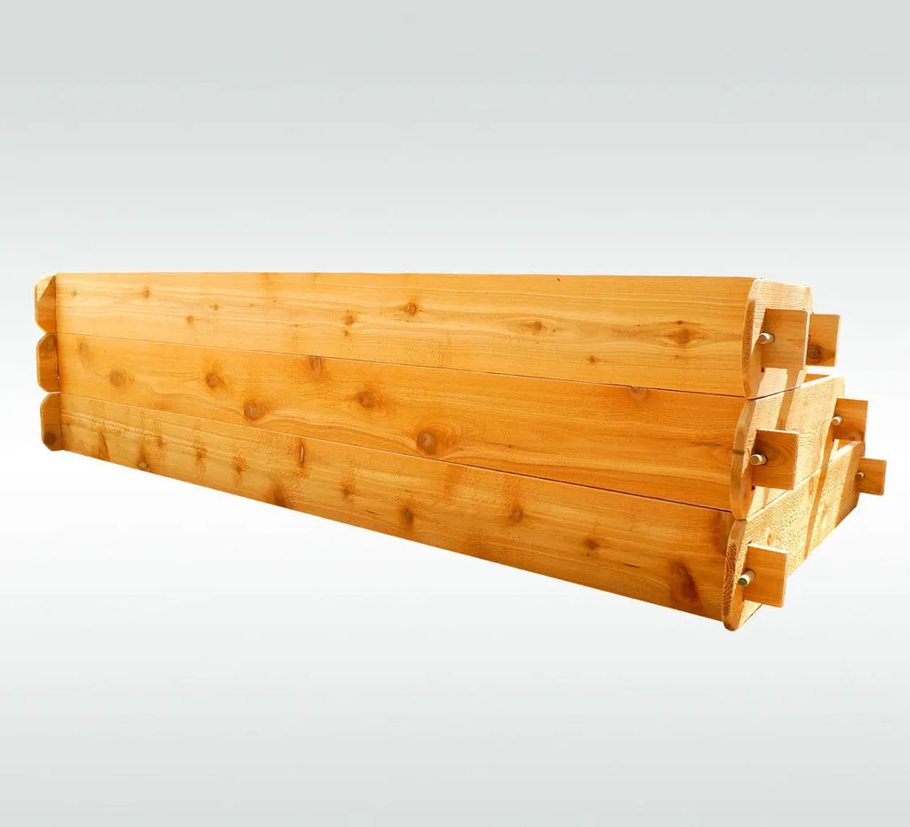 Timberlane Gardens Raised Garden Bed Kit Large 3 Tiered (1x6 2x6 3x6) Select Cedar Elevated Planter Timberlane Gardens