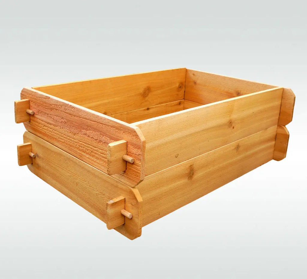Timberlane Gardens Raised Garden Bed Kit Double Deep (Two 2x3) Select Cedar Timberlane Gardens