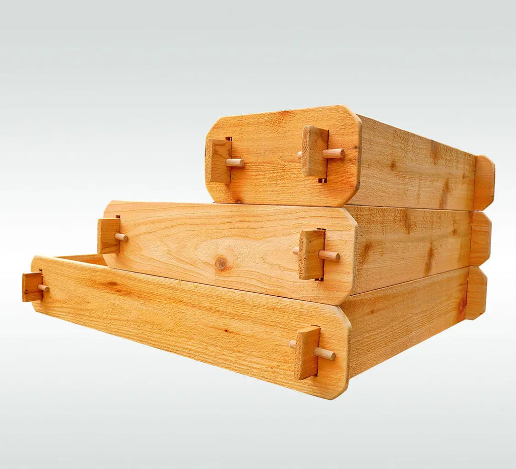 Timberlane Gardens Raised Garden Bed Kit 3 Tiered (1x3 2x3 3x3) Select Cedar Elevated Planter Timberlane Gardens
