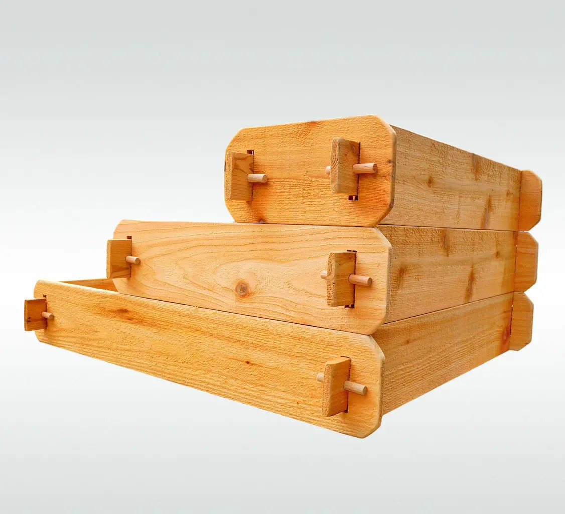 Timberlane Gardens Raised Garden Bed Kit 3 Tiered (1x3 2x3 3x3) Select Cedar Elevated Planter Timberlane Gardens