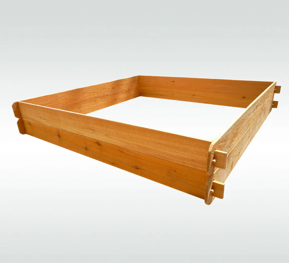 Timberlane Gardens Raised Garden Bed Kit Large Double Deep (Two 6x6) Select Cedar Timberlane Gardens