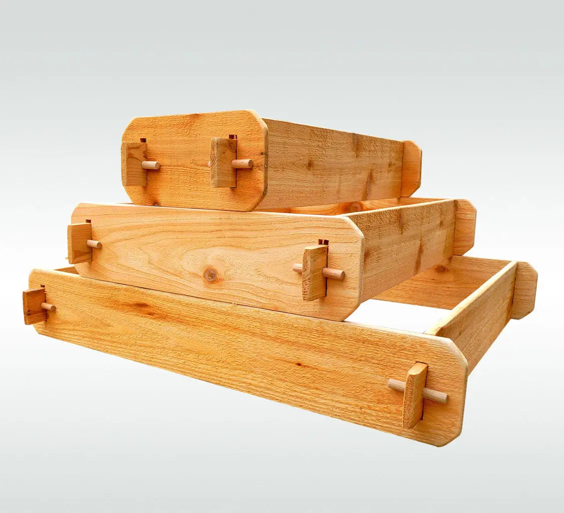 Timberlane Gardens Raised Garden Bed Kit 3 Tiered (1x3 2x3 3x3) Select Cedar Elevated Planter Timberlane Gardens