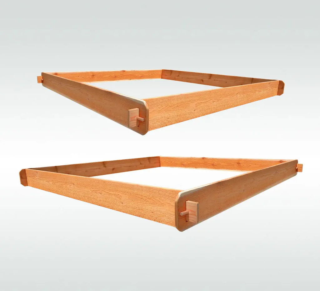 Timberlane Gardens Raised Garden Bed Kit Large Double Deep (Two 6x6) Select Cedar Timberlane Gardens