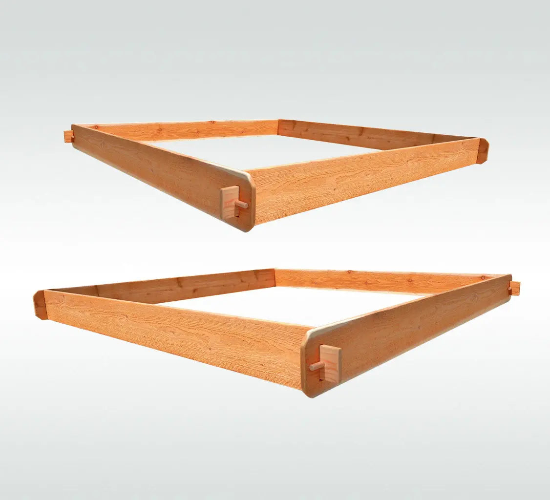 Timberlane Gardens Raised Garden Bed Kit Large Double Deep (Two 6x6) Select Cedar Timberlane Gardens