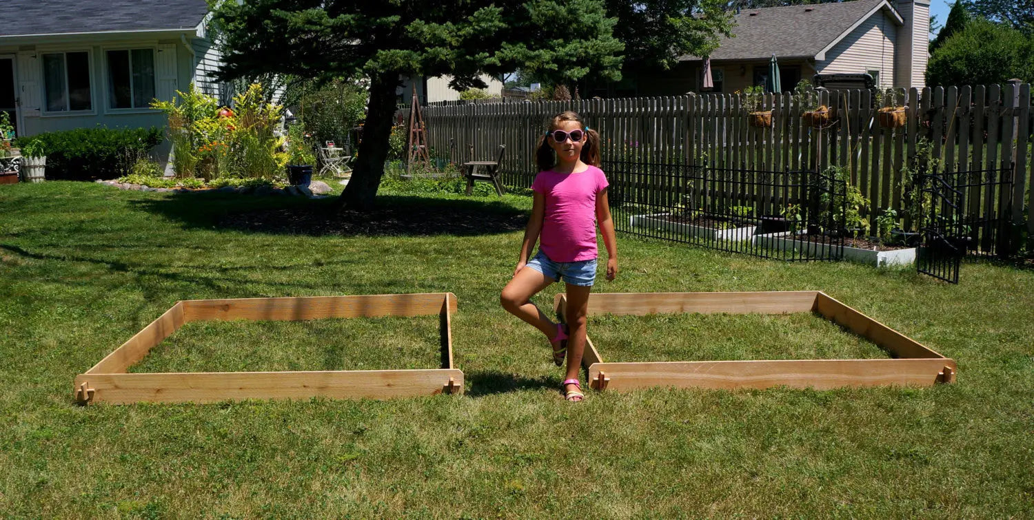 Timberlane Gardens Raised Garden Bed Kit Set Large (Two 6x6) Select Cedar Timberlane Gardens