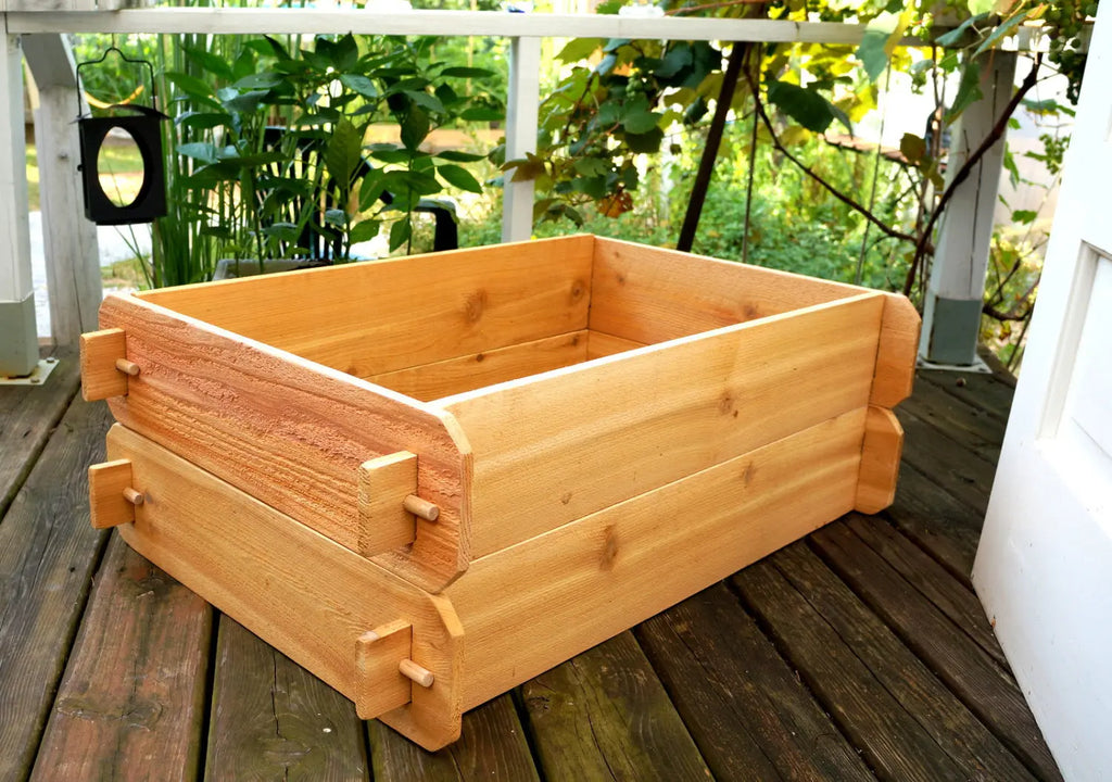 Timberlane Gardens Raised Garden Bed Kit Double Deep (Two 2x3) Select Cedar Timberlane Gardens