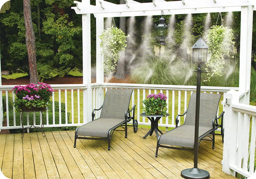 Sunneday 40 ft 3/8" Slip-Lock Outdoor Mist Cooling Kit (483012L) Sunneday
