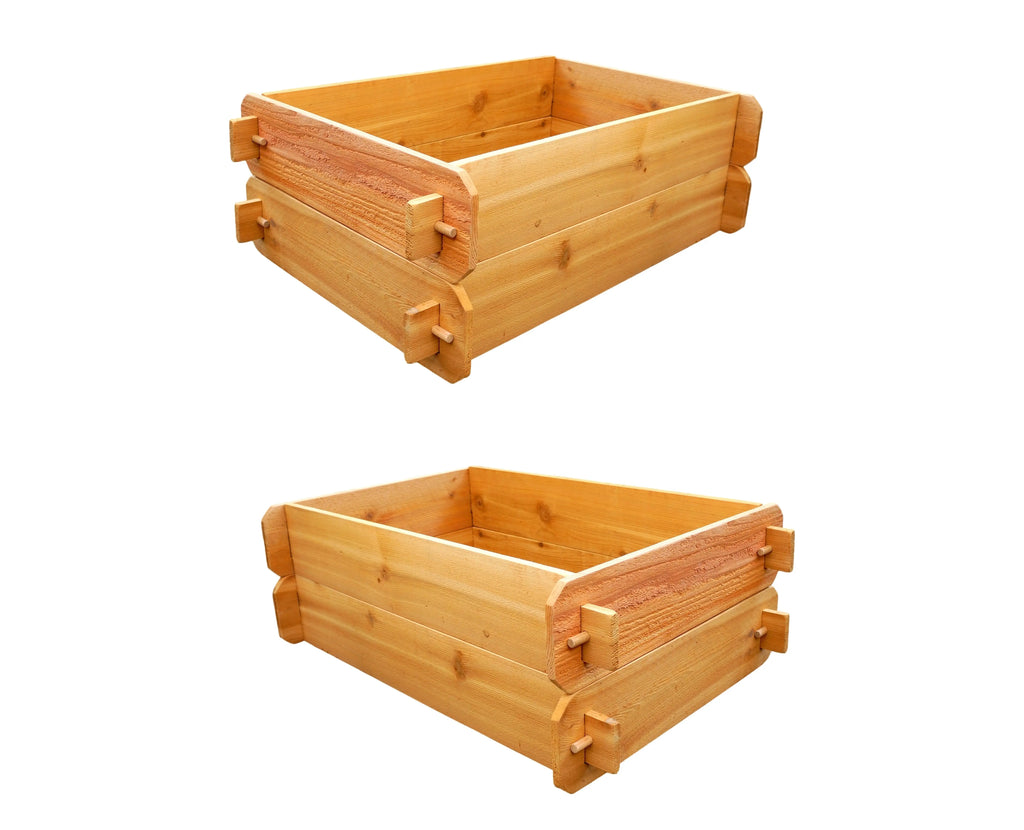 SET OF 2 Timberlane Gardens Easy Raised Garden Bed Kits Double. Deep. Select Cedar. Mortise & Tenon. 2' W x 3' L Timberlane Gardens