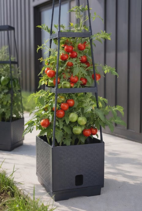 Sunneday Vertical Garden Tower | Planter with Trellis for Patio & Balcony