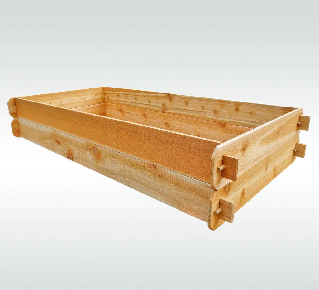 Timberlane Gardens Raised Garden Bed Kit Double Deep (Two 3x6) Select Cedar Timberlane Gardens